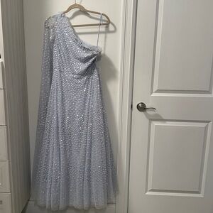 Needle & Thread light blue One Shoulder Dress